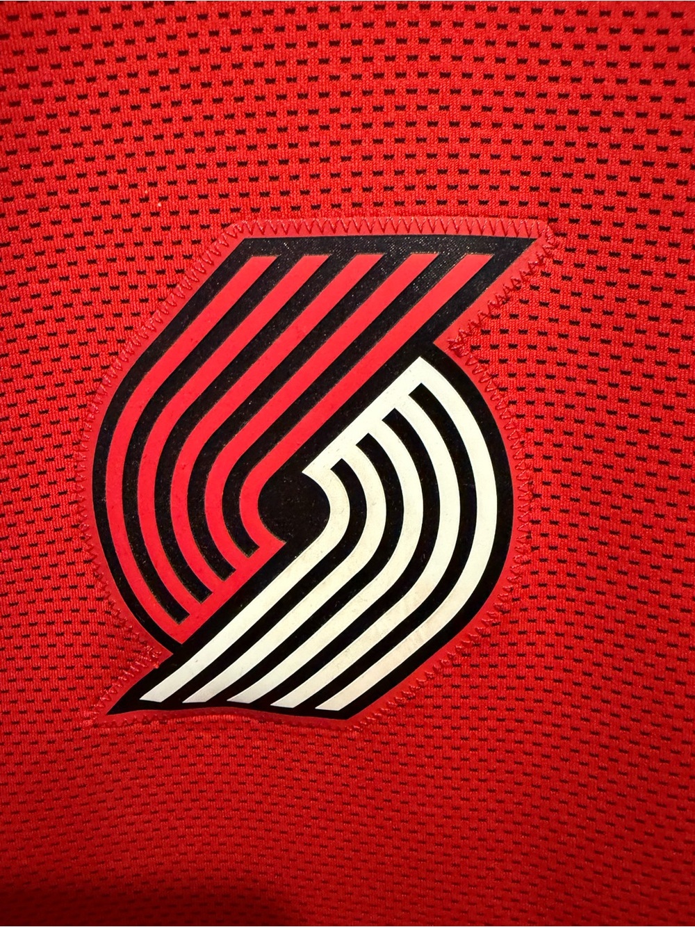Nike Red Portland Trail Blazers Full-Zip Hoodie Dri Fit - Picture 3 of 4